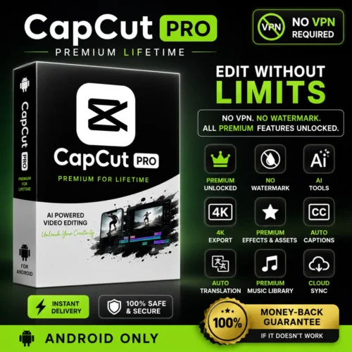 CapCut Pro Premium Lifetime for Android No VPN Required